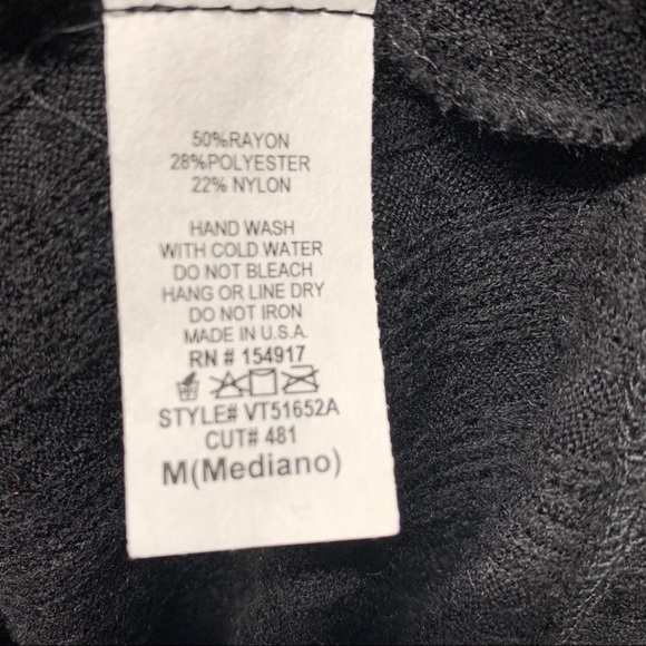 NWT Dolman Sleeve Black Blouse - Picture 13 of 15